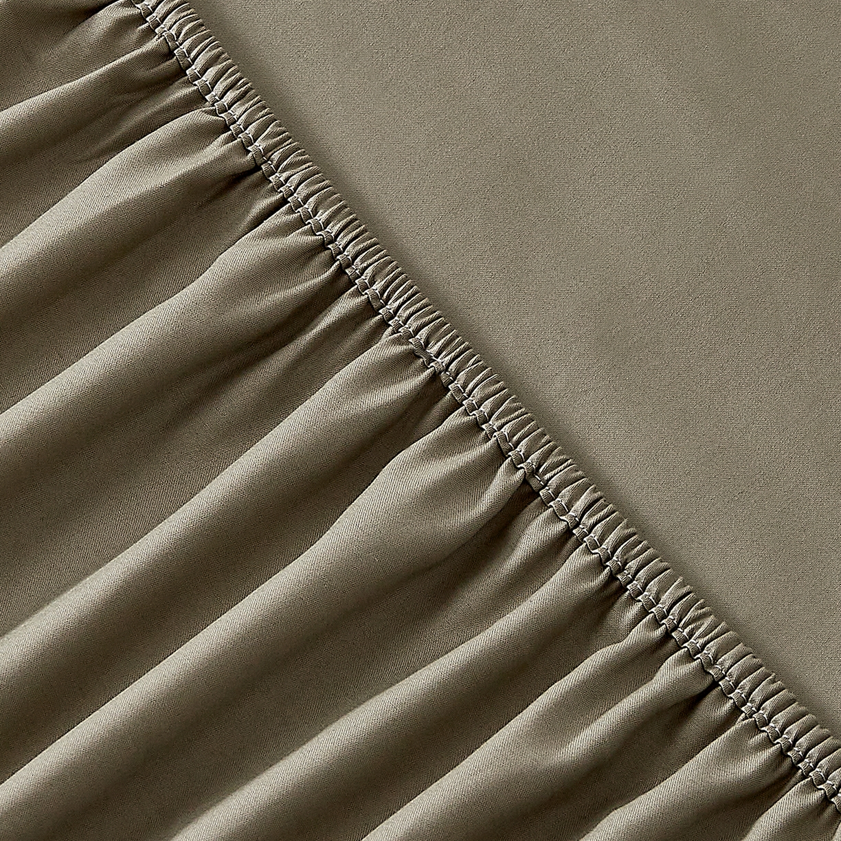 91家纺网 家纺一手货源 找家纺 DoDo 兜兜 2026新款全棉纯棉50支长绒棉单床笠 床笠单件 暮光绿