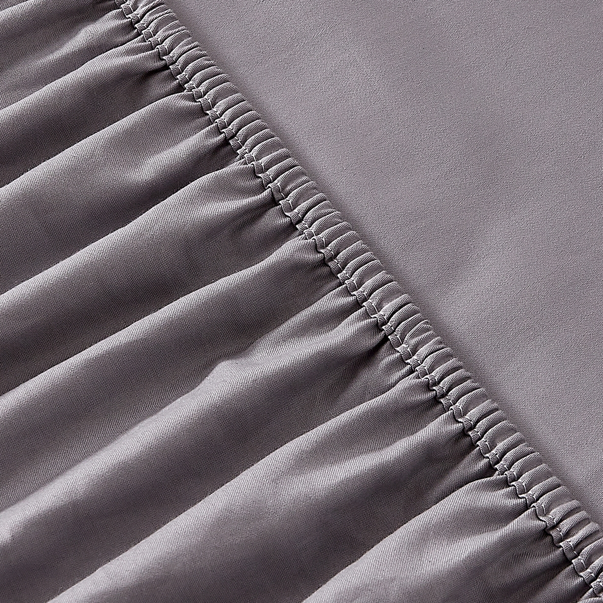 91家纺网 家纺一手货源 找家纺 DoDo 兜兜 2026新款全棉纯棉50支长绒棉单床笠 床笠单件 象牙灰