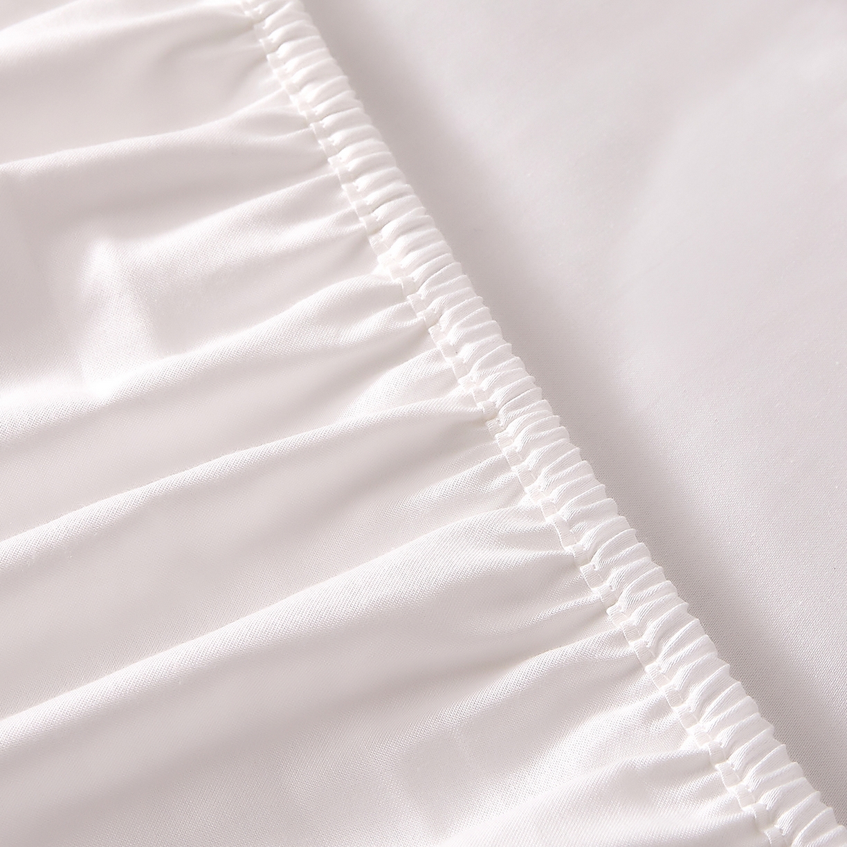 91家纺网 家纺一手货源 找家纺 DoDo 兜兜 2026新款全棉纯棉50支长绒棉单床笠 床笠单件 月光白