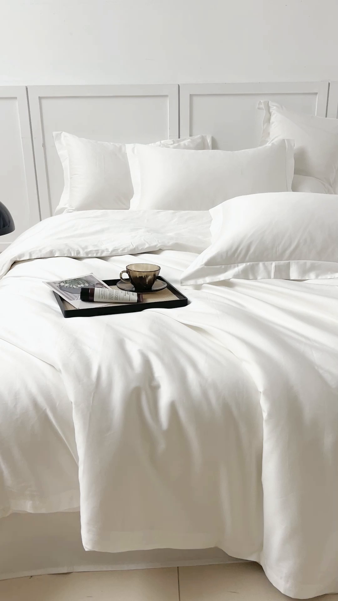 91家纺网 家纺一手货源 找家纺 DoDo 兜兜 2026新款全棉纯棉50支长绒棉单床笠 床笠单件 月光白