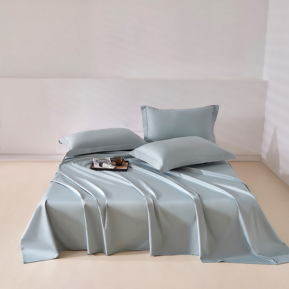 91家纺网 家纺一手货源 找家纺 （总）DoDo 兜兜 2026新款全棉纯棉50支长绒棉单床单 床单单件