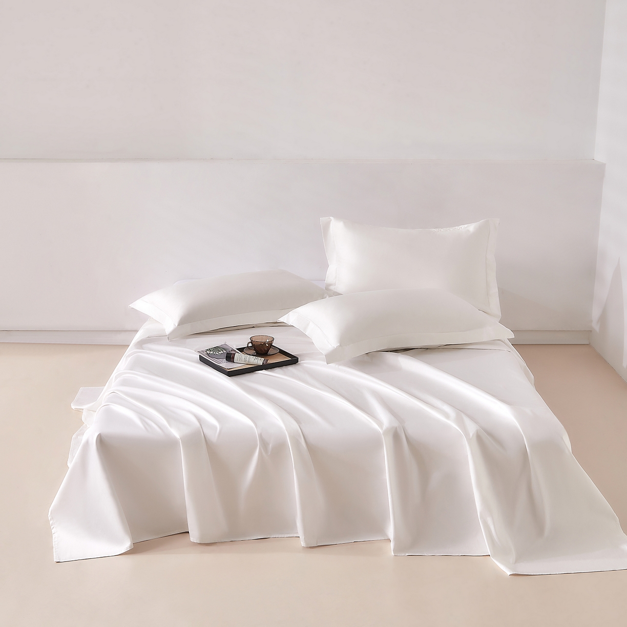 91家纺网 家纺一手货源 找家纺 （总）DoDo 兜兜 2026新款全棉纯棉50支长绒棉单床单 床单单件