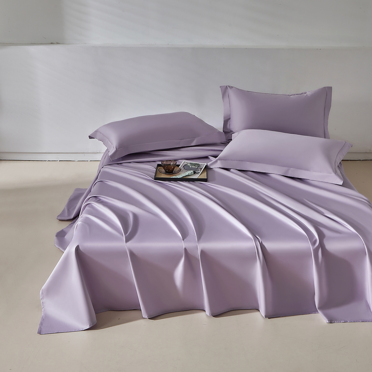 91家纺网 家纺一手货源 找家纺 （总）DoDo 兜兜 2026新款全棉纯棉50支长绒棉单床单 床单单件