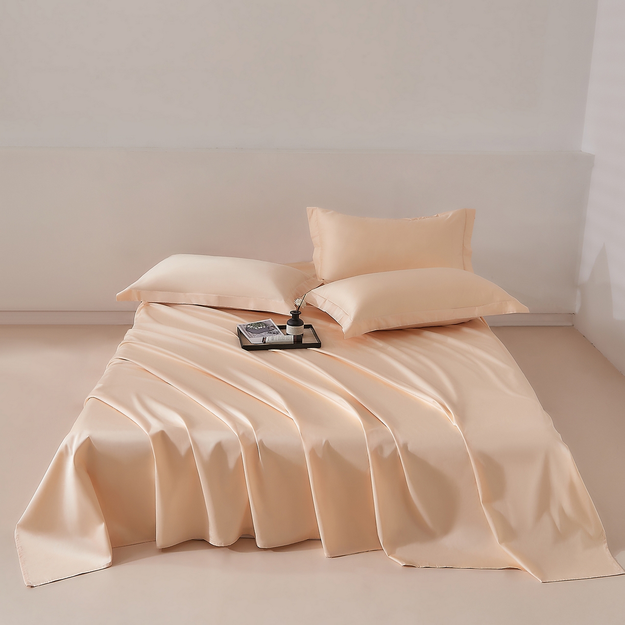 DoDo 兜兜 2026新款全棉纯棉50支长绒棉单床单 床单单件 奶茶色