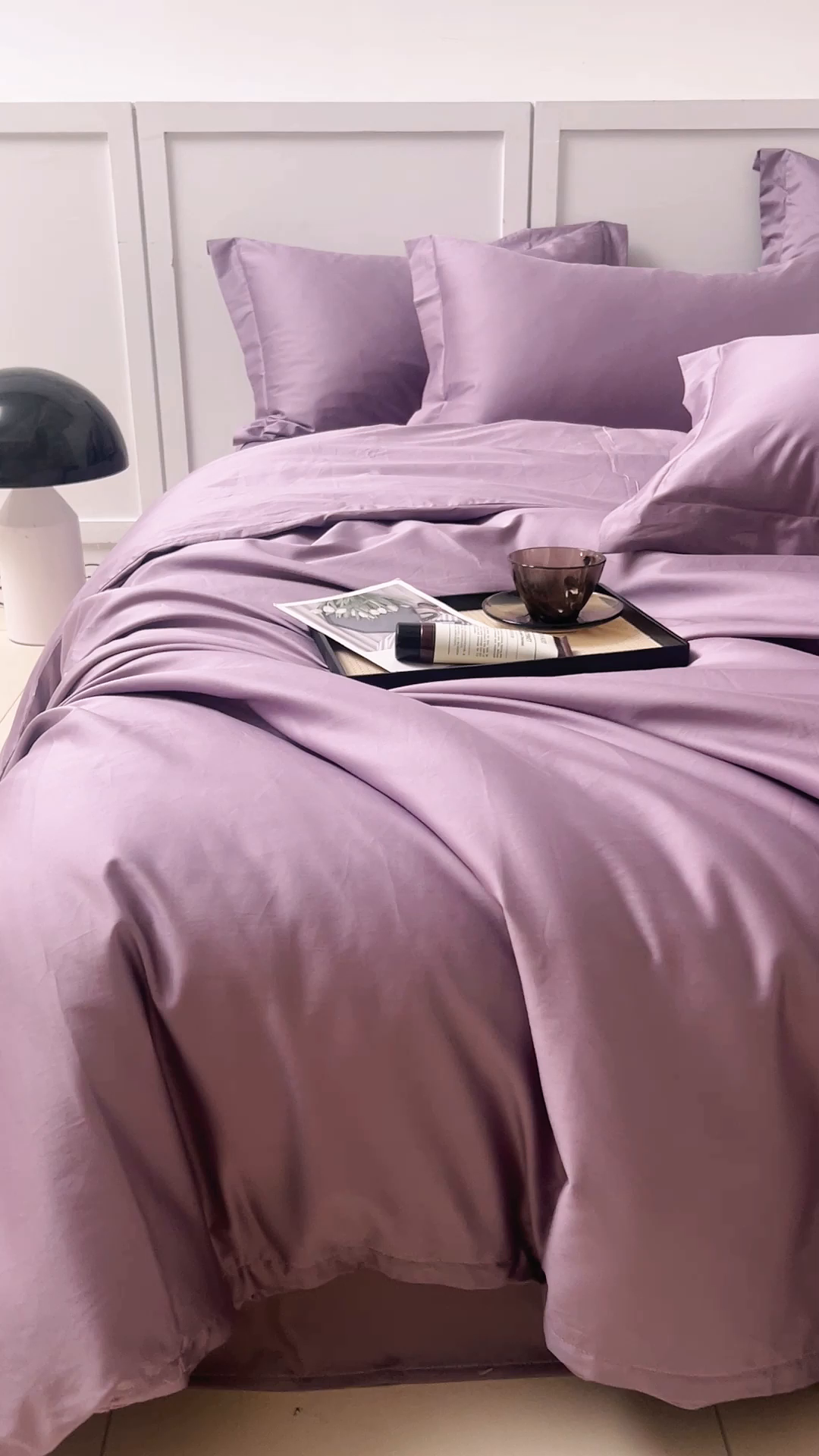 91家纺网 家纺一手货源 找家纺 DoDo 兜兜 2026新款全棉纯棉50支长绒棉单床单 床单单件 丝绒紫