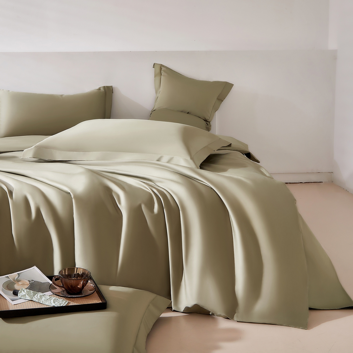 91家纺网 家纺一手货源 找家纺 （总）DoDo 兜兜 2026新款全棉纯棉50支长绒棉单被套 被套单件