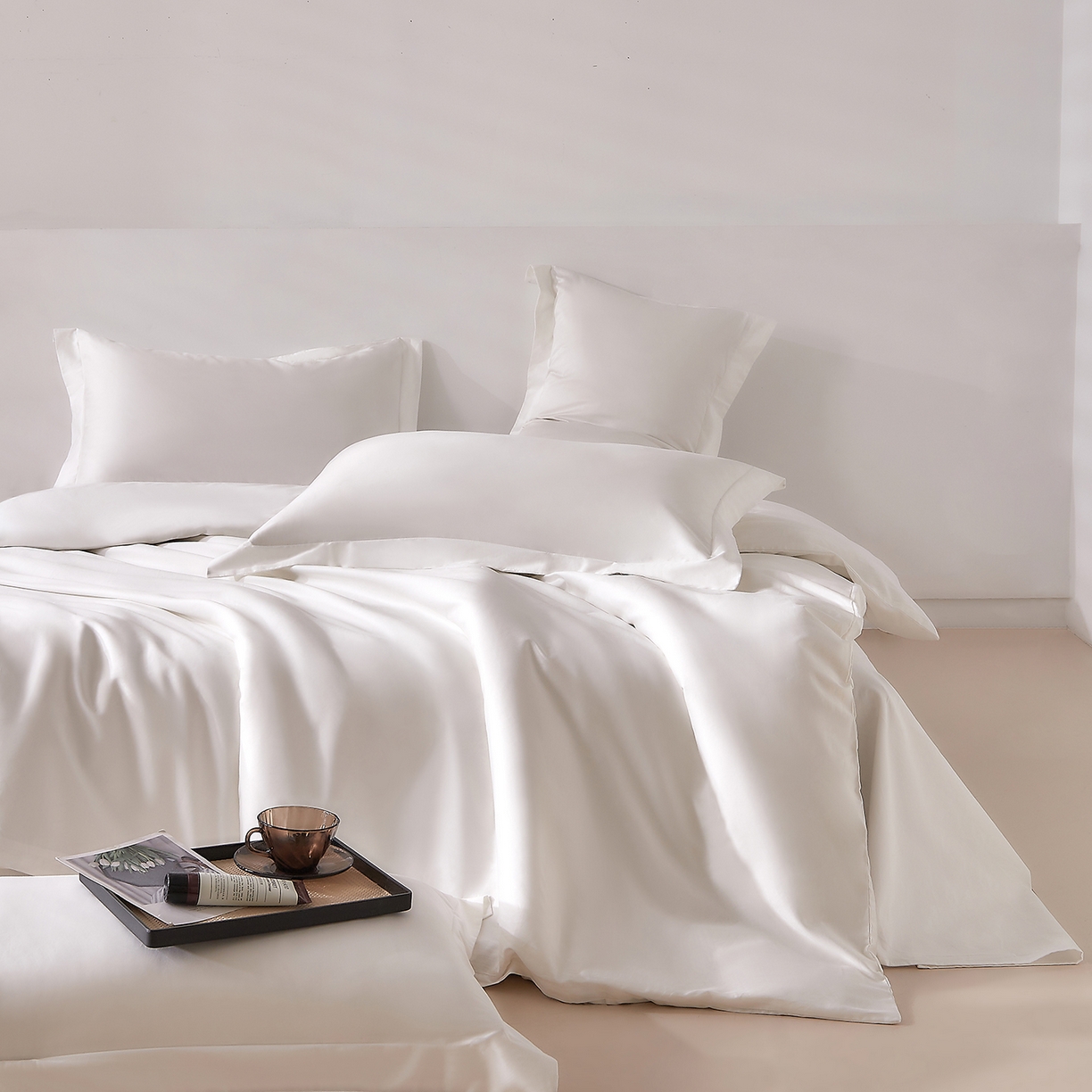 91家纺网 家纺一手货源 找家纺 （总）DoDo 兜兜 2026新款全棉纯棉50支长绒棉单被套 被套单件