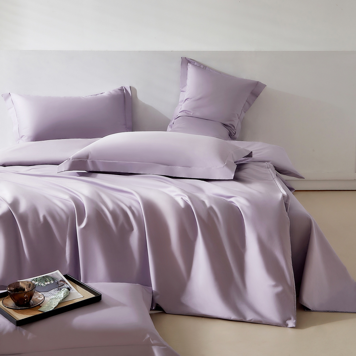 91家纺网 家纺一手货源 找家纺 （总）DoDo 兜兜 2026新款全棉纯棉50支长绒棉单被套 被套单件