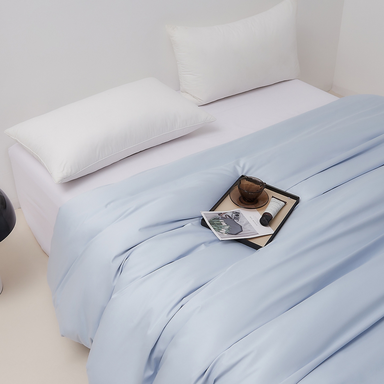 91家纺网 家纺一手货源 找家纺 DoDo 兜兜 2026新款全棉纯棉50支长绒棉单被套 被套单件 海蓝色