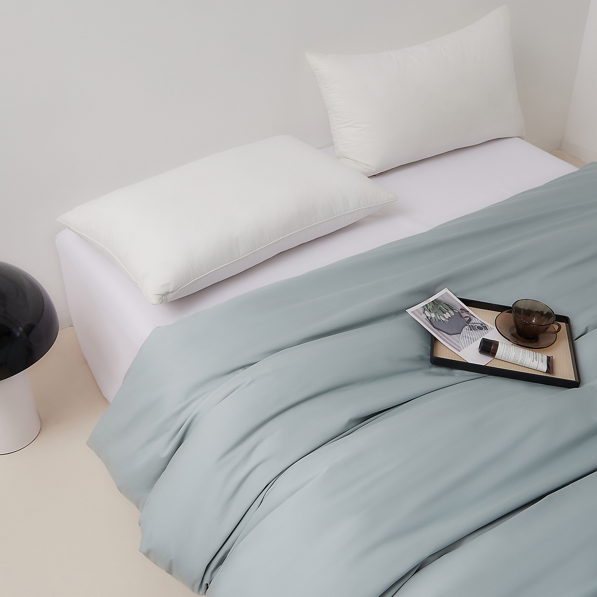 91家纺网 家纺一手货源 找家纺 DoDo 兜兜 2026新款全棉纯棉50支长绒棉单被套 被套单件 普士蓝