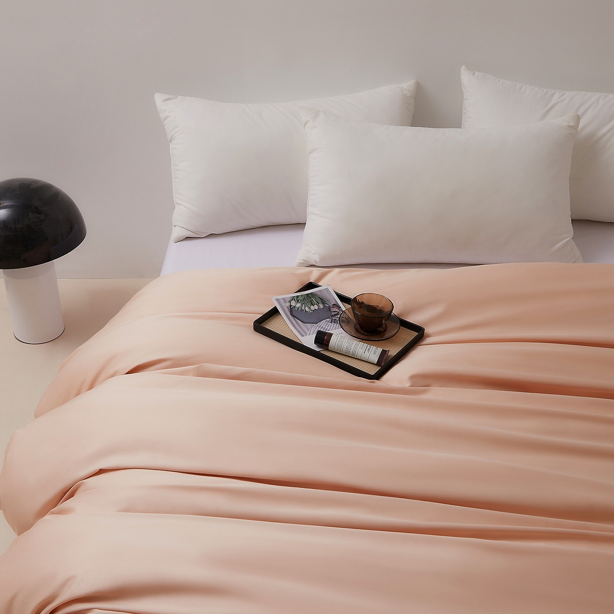 91家纺网 家纺一手货源 找家纺 DoDo 兜兜 2026新款全棉纯棉50支长绒棉单被套 被套单件 香槟色