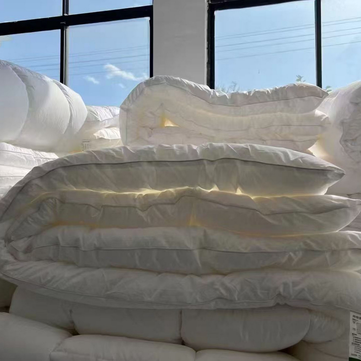 91家纺网 家纺一手货源 找家纺 （总）安力森/诚臻酒店用品 2025新款轻奢高密全棉防羽布被芯 锁绒不跑绒 柔滑酒店级棉被宾馆养老院用