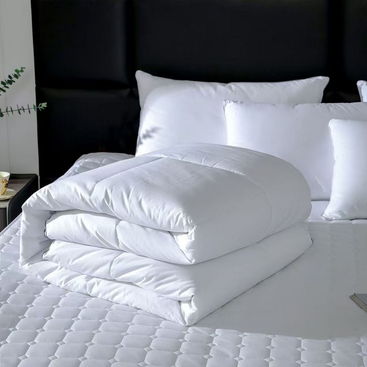 91家纺网 家纺一手货源 找家纺 （总）安力森/诚臻酒店用品 2025新款轻奢高密全棉防羽布被芯 锁绒不跑绒 柔滑酒店级棉被宾馆养老院用