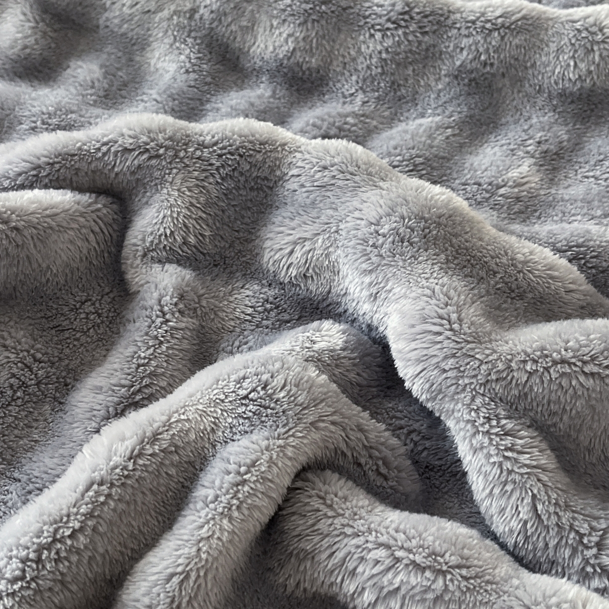 91家纺网 家纺一手货源 找家纺 默忆 2025新款A类保暖加厚仿兔毛毯毯子 蓝灰