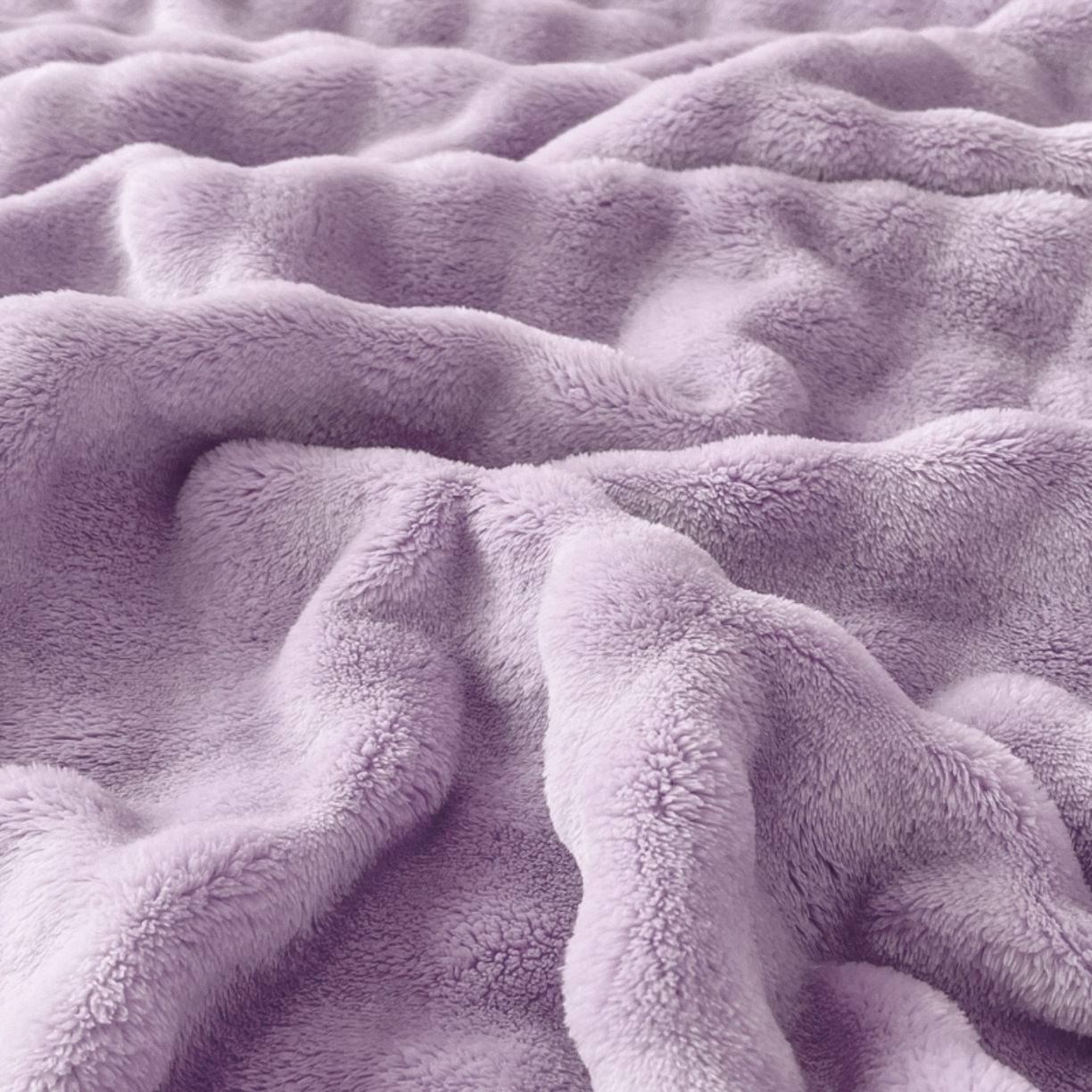 91家纺网 家纺一手货源 找家纺 默忆 2025新款A类保暖加厚仿兔毛毯毯子 紫色