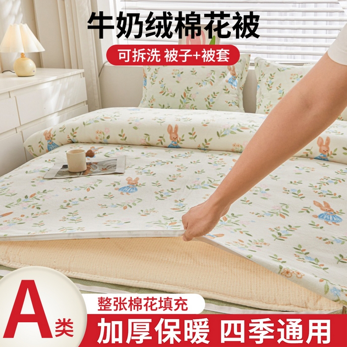 91家纺网 家纺一手货源 找家纺 （总）艾特你 2025新款卡通可拆卸棉花被冬被被子被芯