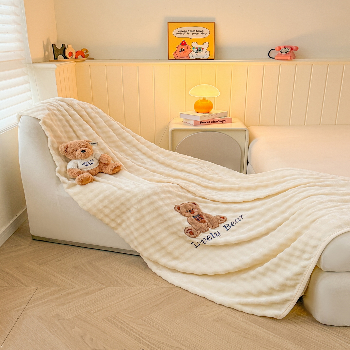 91家纺网 家纺一手货源 找家纺 （总）爱思凯家纺 2025新款加厚泡泡绒纯色单品床单单件床单