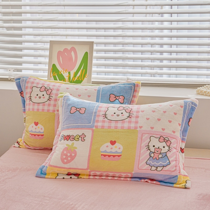 91家纺网 家纺一手货源 找家纺 艾特你 2025新款卡通可拆卸棉花被冬被被子被芯 方块猫