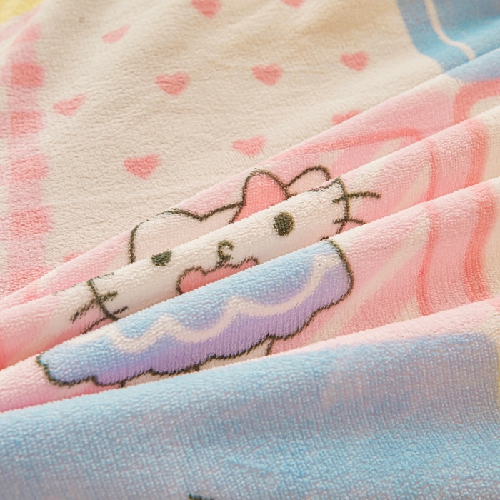 91家纺网 家纺一手货源 找家纺 艾特你 2025新款卡通可拆卸棉花被冬被被子被芯 方块猫