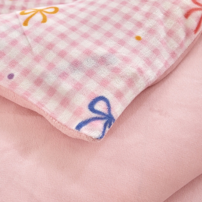 91家纺网 家纺一手货源 找家纺 艾特你 2025新款卡通可拆卸棉花被冬被被子被芯 粉蝴蝶