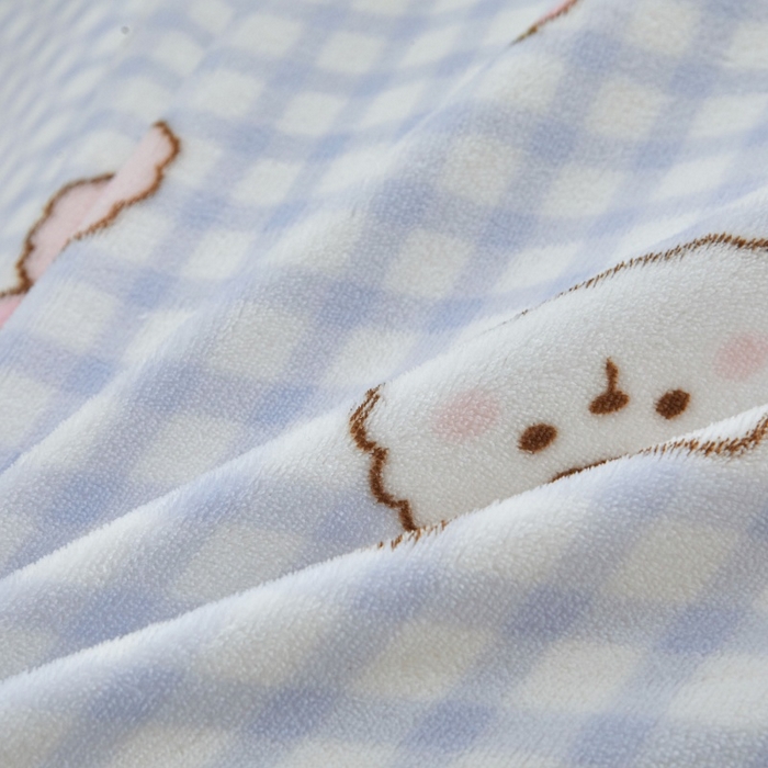 91家纺网 家纺一手货源 找家纺 艾特你 2025新款卡通可拆卸棉花被冬被被子被芯 蓝兔兔