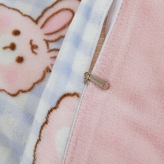 91家纺网 家纺一手货源 找家纺 艾特你 2025新款卡通可拆卸棉花被冬被被子被芯 蓝兔兔