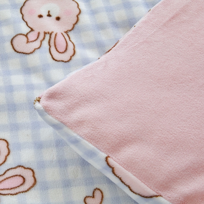 91家纺网 家纺一手货源 找家纺 艾特你 2025新款卡通可拆卸棉花被冬被被子被芯 蓝兔兔