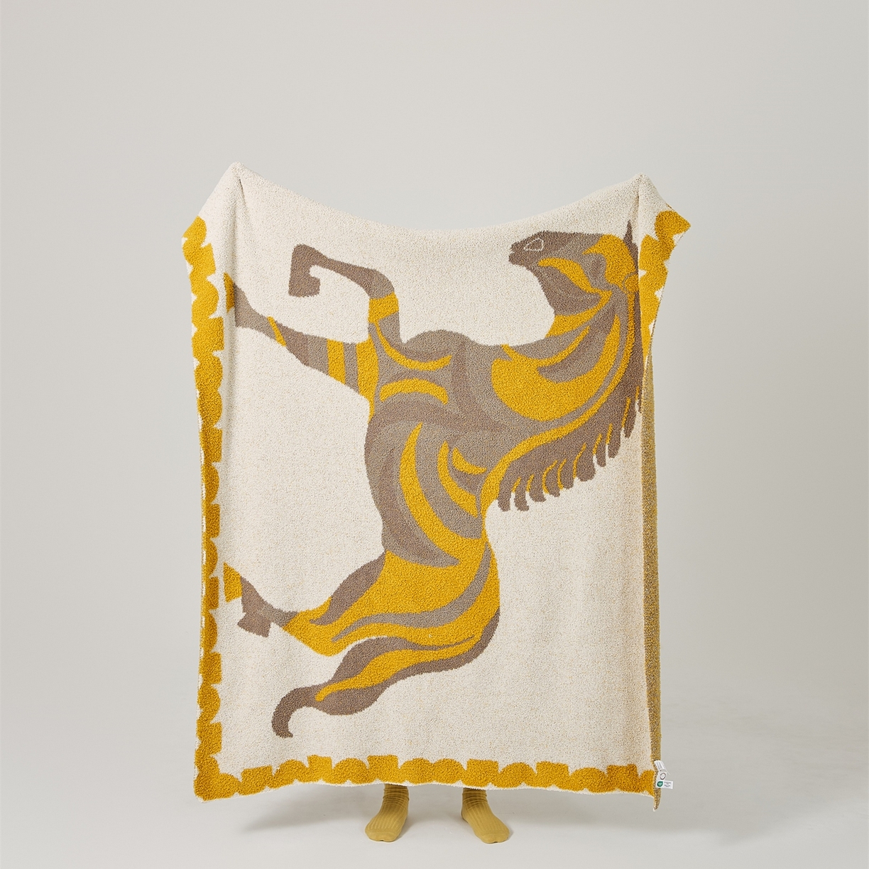 91家纺网 家纺一手货源 找家纺 暖绵绵家纺 2025新款半边绒毛毯毯子-玛达恩 玛达恩-黄色