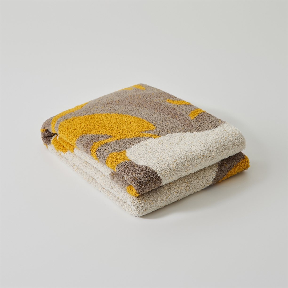 91家纺网 家纺一手货源 找家纺 暖绵绵家纺 2025新款半边绒毛毯毯子-玛达恩 玛达恩-黄色