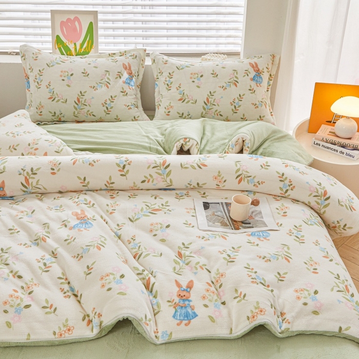 91家纺网 家纺一手货源 找家纺 艾特你 2025新款卡通可拆卸棉花被冬被被子被芯 秘密彼特兔