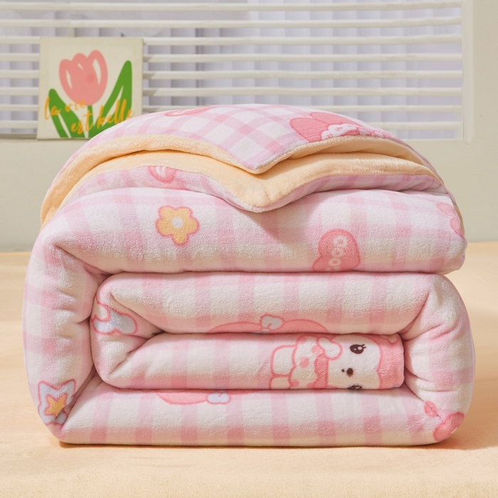 91家纺网 家纺一手货源 找家纺 艾特你 2025新款卡通可拆卸棉花被冬被被子被芯 星星小美