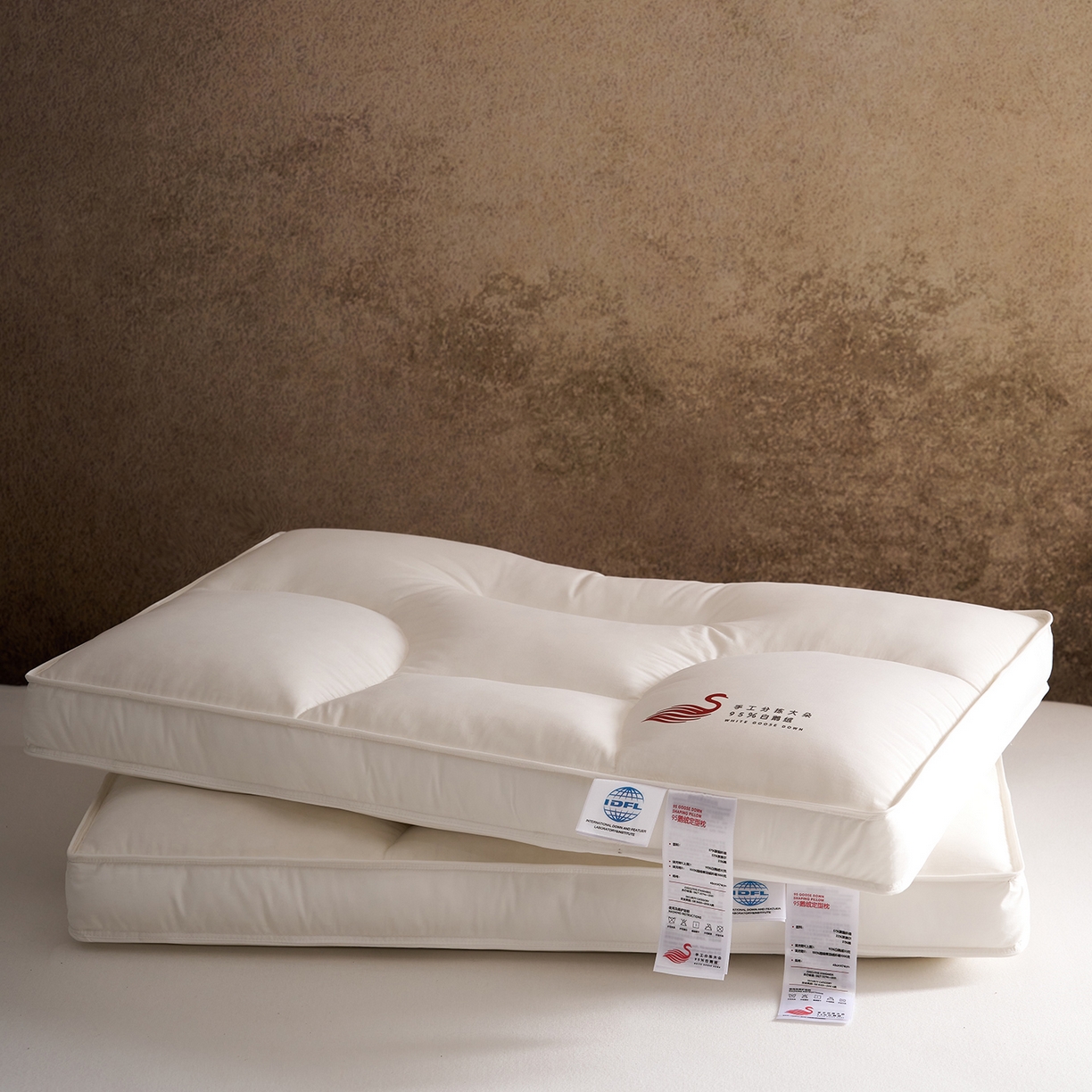 91家纺网 家纺一手货源 找家纺 （总）乐可 2025新款鹅绒定型枕枕头枕芯