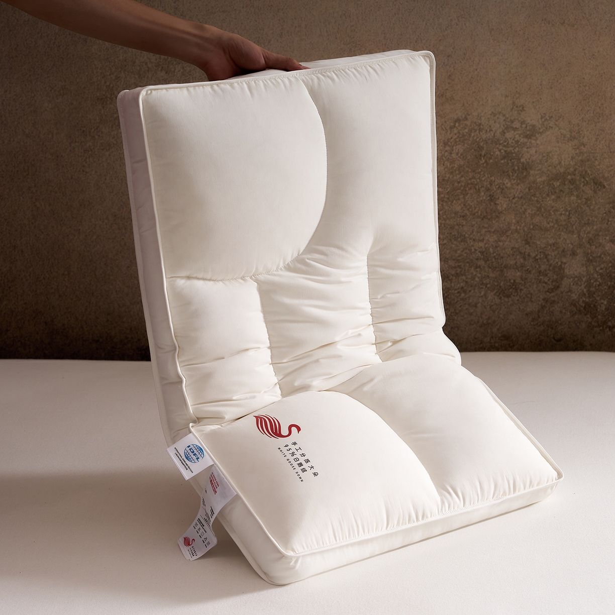 91家纺网 家纺一手货源 找家纺 （总）乐可 2025新款鹅绒定型枕枕头枕芯