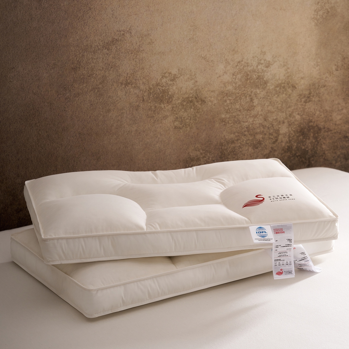 91家纺网 家纺一手货源 找家纺 （总）乐可 2025新款鹅绒定型枕枕头枕芯