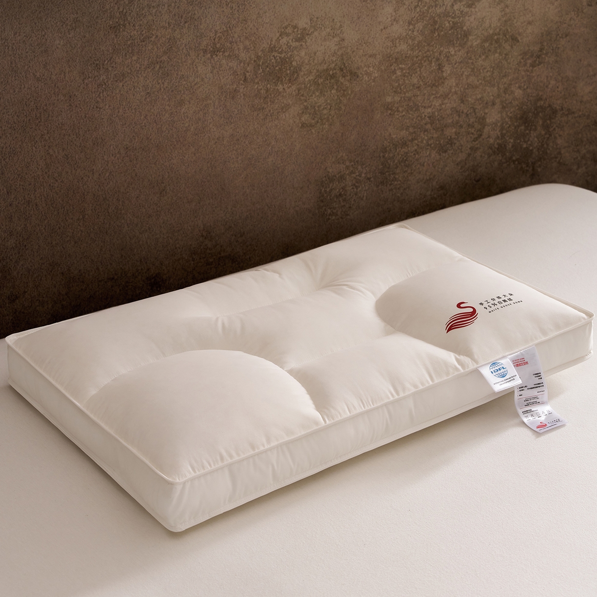 91家纺网 家纺一手货源 找家纺 （总）乐可 2025新款鹅绒定型枕枕头枕芯