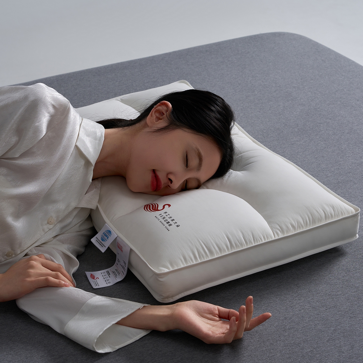 91家纺网 家纺一手货源 找家纺 （总）乐可 2025新款鹅绒定型枕枕头枕芯