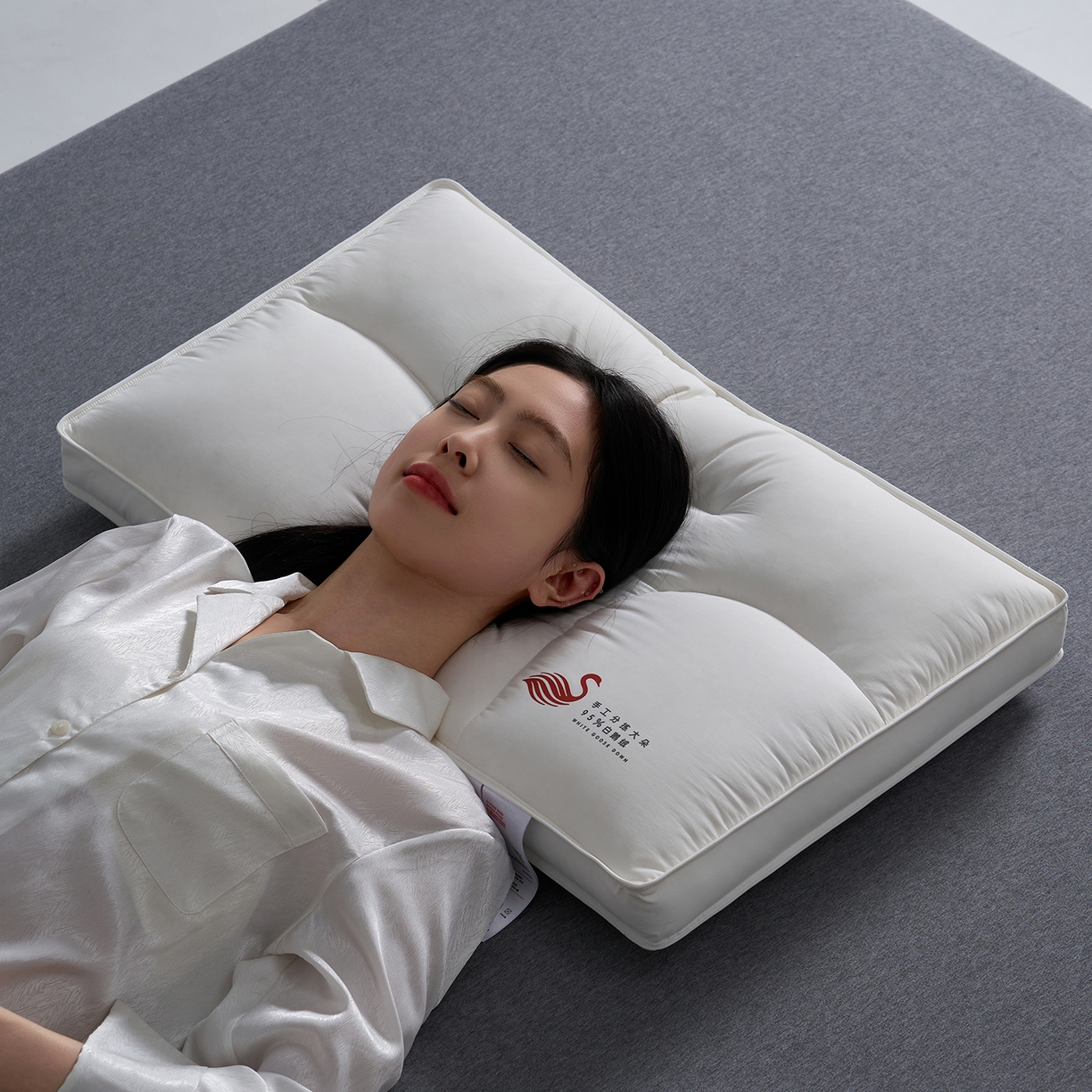 91家纺网 家纺一手货源 找家纺 （总）乐可 2025新款鹅绒定型枕枕头枕芯