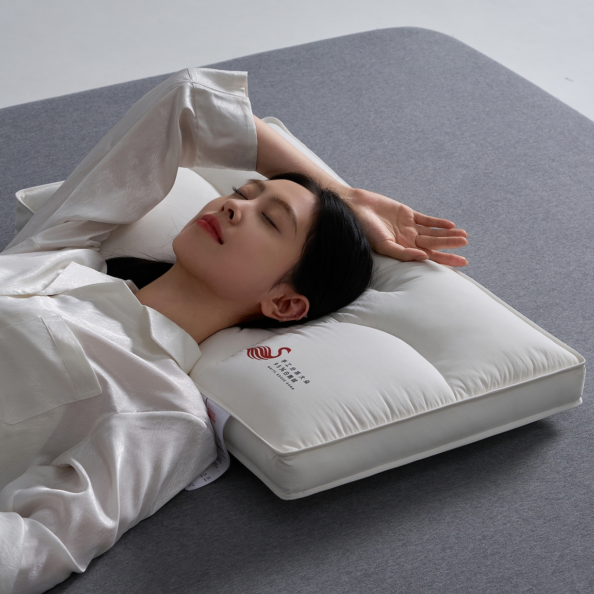 91家纺网 家纺一手货源 找家纺 （总）乐可 2025新款鹅绒定型枕枕头枕芯