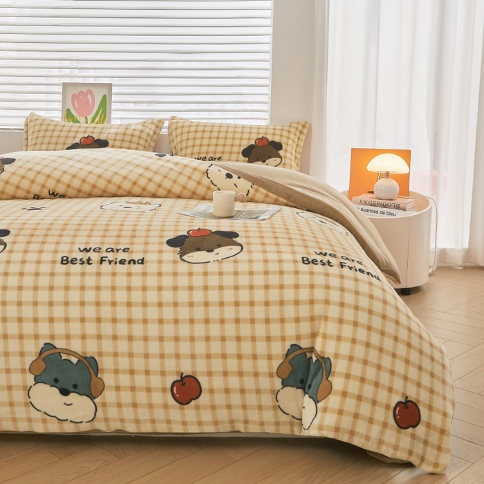 91家纺网 家纺一手货源 找家纺 艾特你 2025新款卡通可拆卸棉花被冬被被子被芯 音乐家族