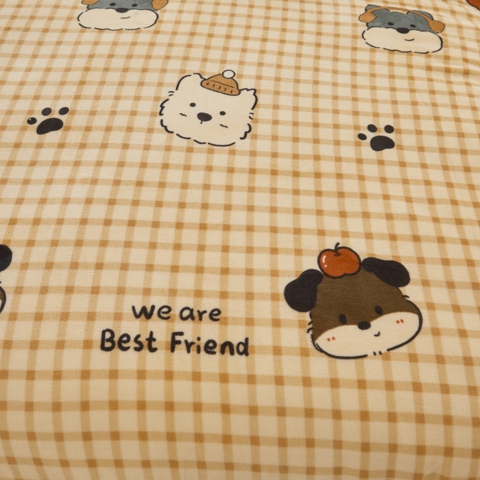 91家纺网 家纺一手货源 找家纺 艾特你 2025新款卡通可拆卸棉花被冬被被子被芯 音乐家族