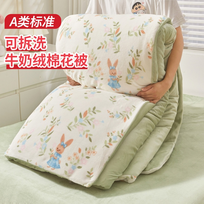 艾特你 2025新款卡通可拆卸棉花被冬被被子被芯 秘密彼特兔