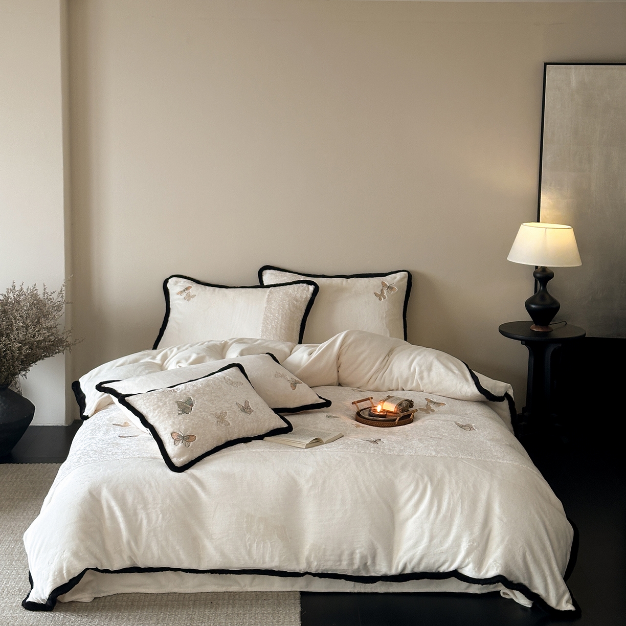 91家纺网 家纺一手货源 找家纺 （总）MIU缪家居 2025春夏新款60支兰精天丝四件套-爱莎