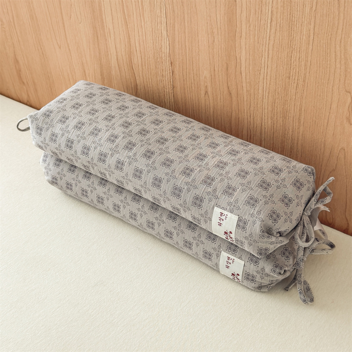 麦肯锡 2025新款四叶草护颈荞麦枕  枕头枕芯 灰色/对