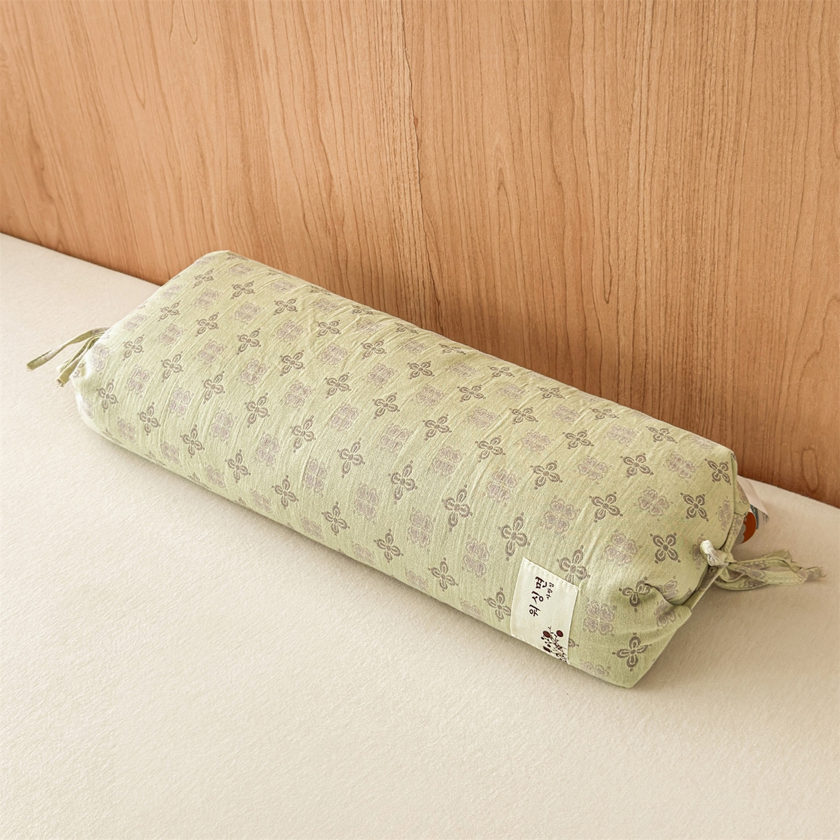 91家纺网 家纺一手货源 找家纺 麦肯锡 2025新款四叶草护颈荞麦枕  枕头枕芯 绿色/只