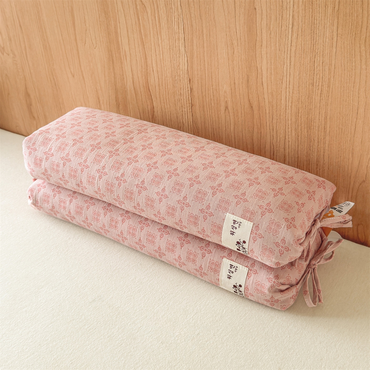 麦肯锡 2025新款四叶草护颈荞麦枕  枕头枕芯 粉色/只