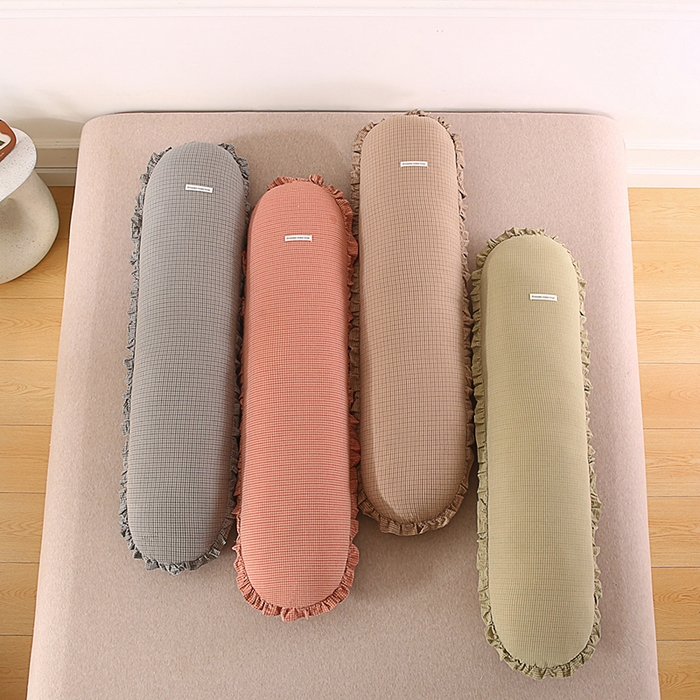 91家纺网 家纺一手货源 找家纺 （总）金牛枕芯 2025新款全棉棉麻花边长抱枕枕头枕芯