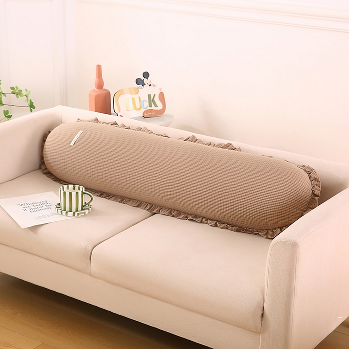 91家纺网 家纺一手货源 找家纺 （总）金牛枕芯 2025新款全棉棉麻花边长抱枕枕头枕芯