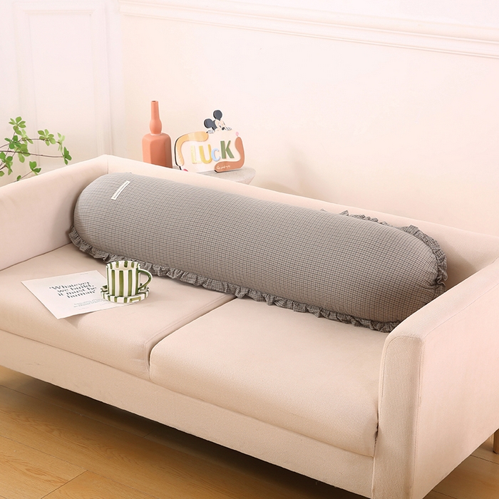 91家纺网 家纺一手货源 找家纺 （总）金牛枕芯 2025新款全棉棉麻花边长抱枕枕头枕芯