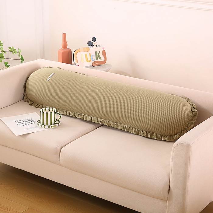 91家纺网 家纺一手货源 找家纺 （总）金牛枕芯 2025新款全棉棉麻花边长抱枕枕头枕芯