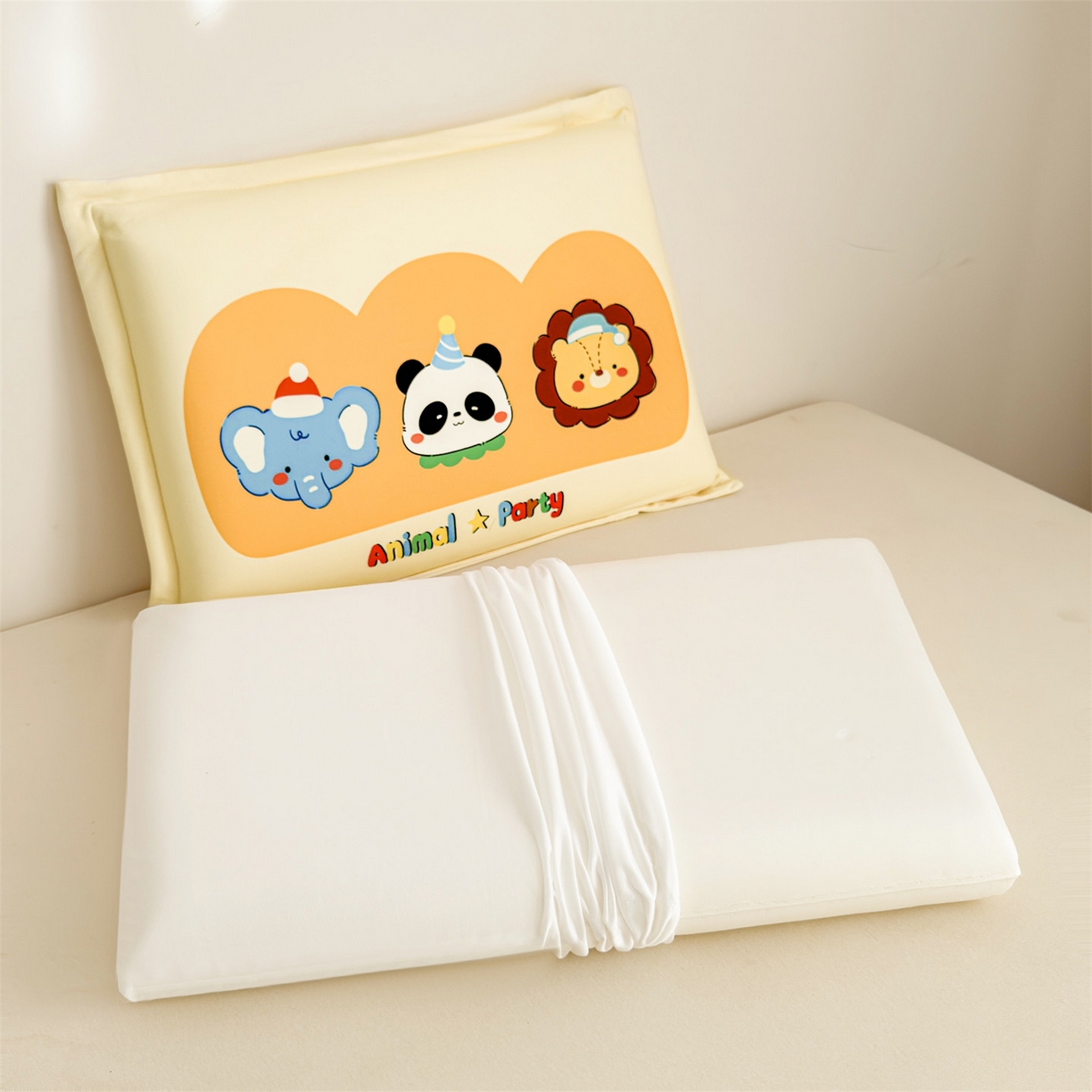 91家纺网 家纺一手货源 找家纺 麦肯锡 2025新款卡通记忆棉枕  枕头枕芯 动物派对/只